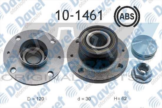 SNR XTGB44551S01 Arka Teker Poryasi Rulmanli Absli 4 Bijon-Corsa D-Punto 1.3cdti / 1.9 Multijet